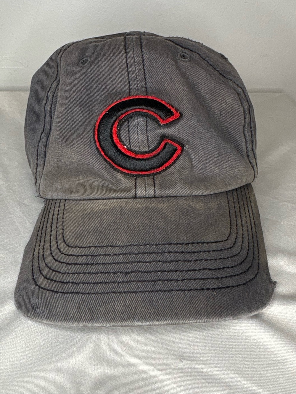 47 Brand Charcoal Baseball Cap with Red and Black 'C' Patch
